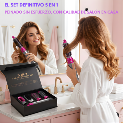 Cepillo Secador -            5 en 1